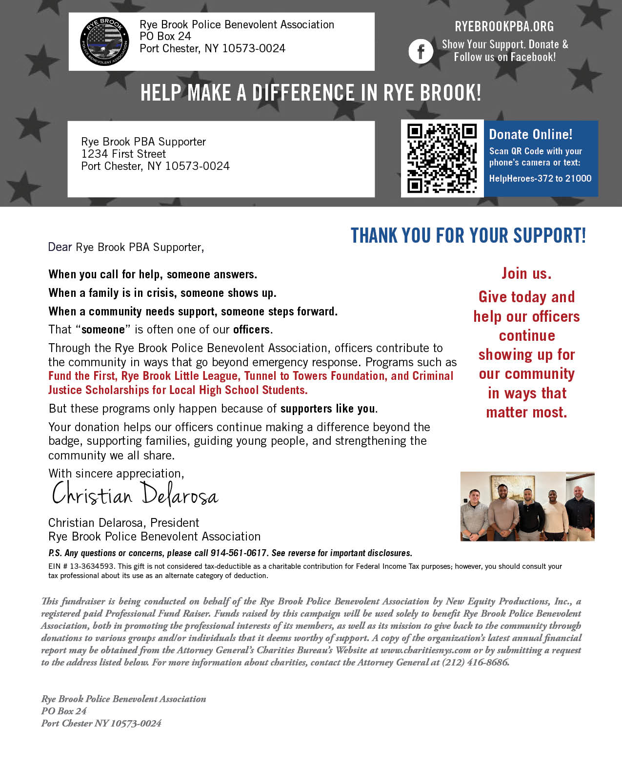 Donation Letter
